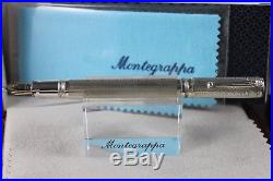 100% Authentic Montegrappa Sterling Silver Limited Edition Roses Fountain Pen