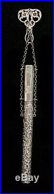1903 Birmingham Sterling Silver Chatelaine Pen Pencil Holder