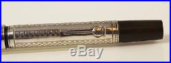 1915-17 WATERMAN 12 PSF GOTHIC Sterling Silver Overlay Fountain Pen Pencil set