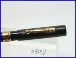 1915-1917 Vintage WATERMAN 14 POC Fountain Pen Gold Bands Eyedropper #4 nib