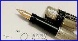 1920 Waterman Ideal Sterling Silver Overlay Safety pen RARE #2 Keyhole flex nib