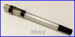 1920 Waterman Ideal Sterling Silver Overlay Safety pen RARE #2 Keyhole flex nib
