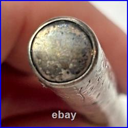 1920's Waterman's 452 1/2 LEC Fountain Pen Ideal Sterling Silver Vine Lever Fill