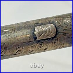 1920's Waterman's 452 1/2 LEC Fountain Pen Ideal Sterling Silver Vine Lever Fill