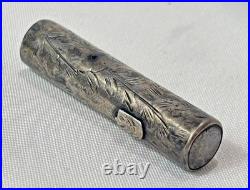 1920's Waterman's 452 1/2 LEC Fountain Pen Ideal Sterling Silver Vine Lever Fill