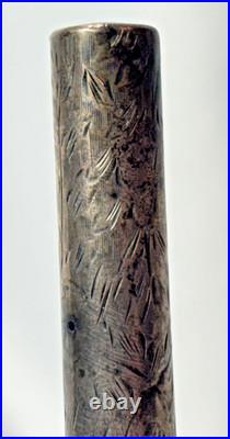 1920's Waterman's 452 1/2 LEC Fountain Pen Ideal Sterling Silver Vine Lever Fill