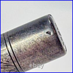 1920's Waterman's 452 1/2 LEC Fountain Pen Ideal Sterling Silver Vine Lever Fill
