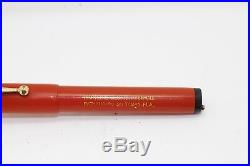 1920s HARTLINE BLOTTER Fountain Pen Oversized Red Hard Rubber Very Rare Pen