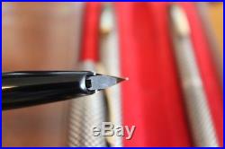 1960 Sheaffer Touchdown Sterling Silver Fountain Pen +BP+MP 3pc MINT OR UNUSED