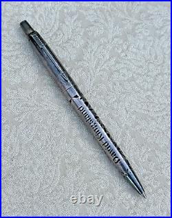 1960's Parker Sterling Silver Filigree Jotter, Ballpoint Pen. 999 fine silver