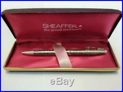 1970 Sheaffer Vintage Embossed Grape & Leaf Sterling Silver Ballpoint Pen