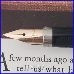 1970's Parker 75 Sterling Silver Fountain Pen With 14k Gold Fine Nib