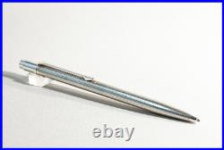 1980s MARS 925 Sterling Silver Pressure Ballpoint Pen Fine Grain Design