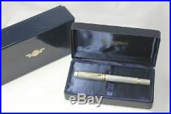 1983 WATERMAN MAN 100 STERLING SILVER Fountain Pen 100 Anniversary LE NOS NEW