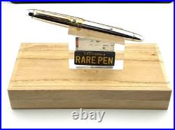 1990s Rare SAILOR SMOOTH STERLING SILVER FOUNTAIN PEN 14K H-M nib NEW STICKERED