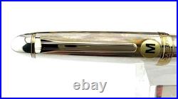 1990s Rare SAILOR SMOOTH STERLING SILVER FOUNTAIN PEN 14K H-M nib NEW STICKERED
