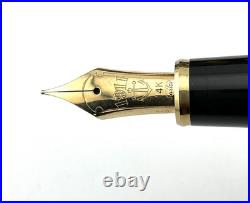 1990s Rare SAILOR SMOOTH STERLING SILVER FOUNTAIN PEN 14K H-M nib NEW STICKERED