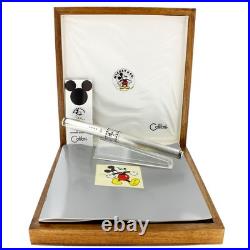 1996 Colibri Mickey Mouse Limited Ed Sterling Silver Fountain Pen Never Inked