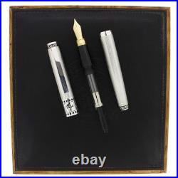 1996 Colibri Mickey Mouse Limited Ed Sterling Silver Fountain Pen Never Inked