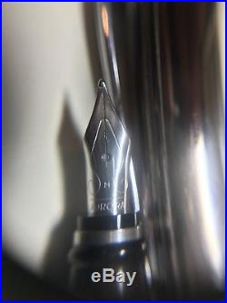 30% OFF Aurora Ipsilon Fountain Pen 92.5% Sterling Silver $310 Retail