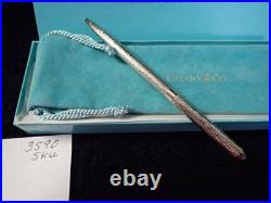 3590. Tiffany & Co. Sterling Ink Pen Orig. Box/Sack Needs Refill Germany 4 5/8