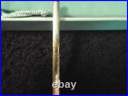 3590. Tiffany & Co. Sterling Ink Pen Orig. Box/Sack Needs Refill Germany 4 5/8