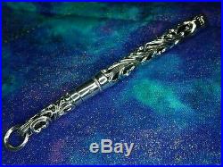 43.4 Grams Authentic Chrome Hearts Scrolls Pen Sterling Silver Pendant $2150.00