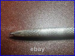 925 Solid Silver Guilloché Ballpoint Pens And Keychain With Case