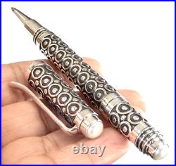 925 Sterling Silver Ballpoint Pen Freshwater Pearl Handmade Artisan Gift Pen