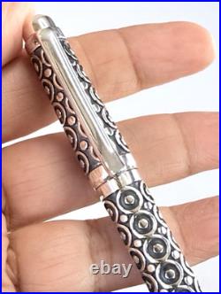 925 Sterling Silver Ballpoint Pen Freshwater Pearl Handmade Artisan Gift Pen