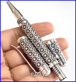 925 Sterling Silver Ballpoint Pen Freshwater Pearl Handmade Artisan Gift Pen