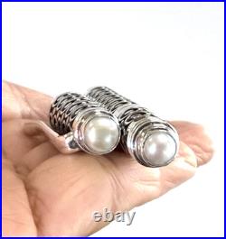 925 Sterling Silver Ballpoint Pen Freshwater Pearl Handmade Artisan Gift Pen