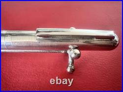 ARGENTO 925 Solid Silver Vintage Fountain Pen with Giant Square Dome