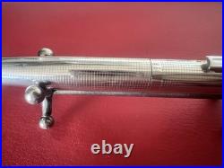 ARGENTO 925 Solid Silver Vintage Fountain Pen with Giant Square Dome