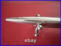 ARGENTO 925 Solid Silver Vintage Fountain Pen with Giant Square Dome