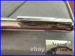 ARGENTO 925 Solid Silver Vintage Fountain Pen with Giant Square Dome