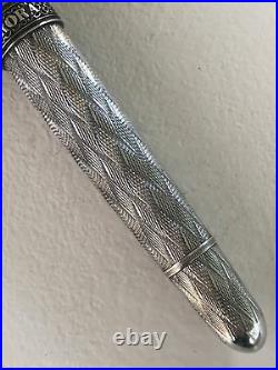 AURORA 80th Anniversary Limited Edition STERLING SILVER Fountain Pen