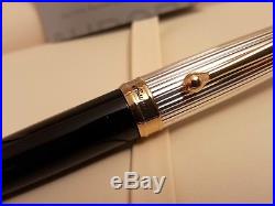 AURORA 88 Sterling Silver. 925 Cap Large Medium 18K Gold NIB Fountain Pen