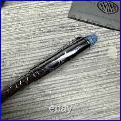 AURORA IPSILON 2 Pens STERLING SILVER RED BALLPOINT PEN B34CR & Chrome Plate