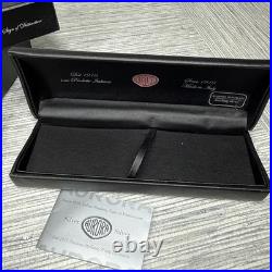 AURORA IPSILON 2 Pens STERLING SILVER RED BALLPOINT PEN B34CR & Chrome Plate