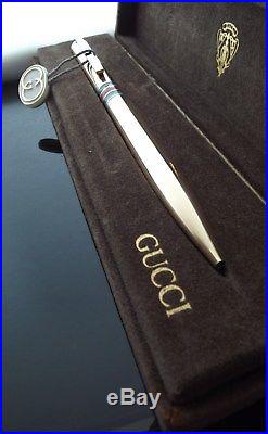 AUTHENTIC GUCCI PEN c70s STERLING SILVER 925 RARE GOLD PLATED