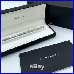 Alfred Dunhill Sterling Silver Line Design 5.5 Fountain Pen Nib 18k 750