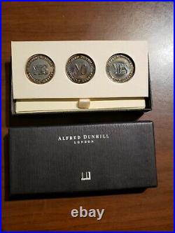 Alfred Dunhill Sterling Silver yes/no trick coins