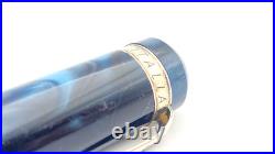 Ancora Capri Blue Rollerball Pen Sterling Silver Mother Of Pearl Made In Italy