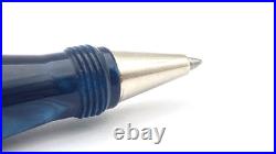 Ancora Capri Blue Rollerball Pen Sterling Silver Mother Of Pearl Made In Italy