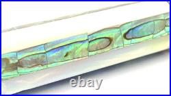 Ancora Capri Blue Rollerball Pen Sterling Silver Mother Of Pearl Made In Italy