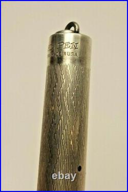 Antique Eversharp Sterling Silver Wahl Pen w 14K Gold Num 2 Wahl Nib Enduro Box