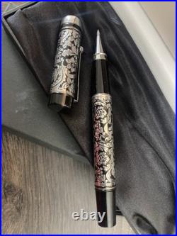 Antique Laban Ballpoint Pen With Floral Design
