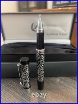 Antique Laban Ballpoint Pen With Floral Design