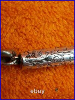 Antique Sterling Silver Hallmarked 1898 Combination Dip Pen Pencil William Vale
